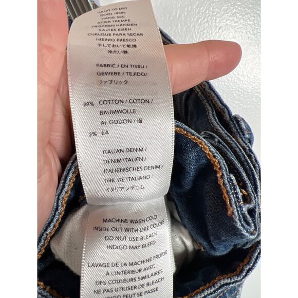 Revolve Ei8ht Dreams Denim Crop Flare Jeans 24 Boho Fray Festival - Picture 10 of 10